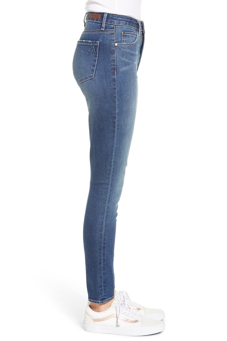 Heather High Waist Ankle Skinny Jeans, Alternate, color, STONY HILL