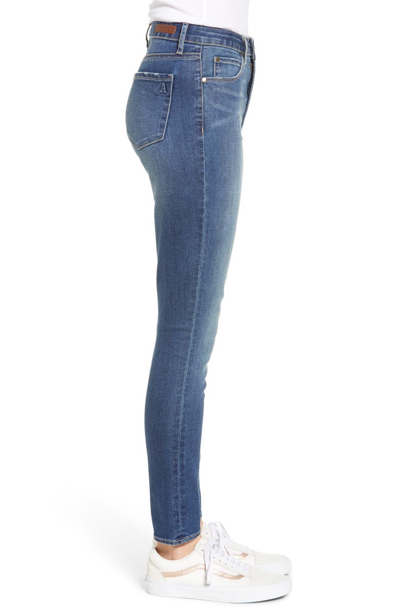 Articles of Society Heather High Waist Ankle Skinny Jeans, Alternate, color,