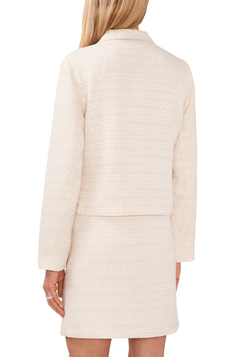 Tweed Crop Blazer, Alternate, color, NEW IVORY/ GOLD