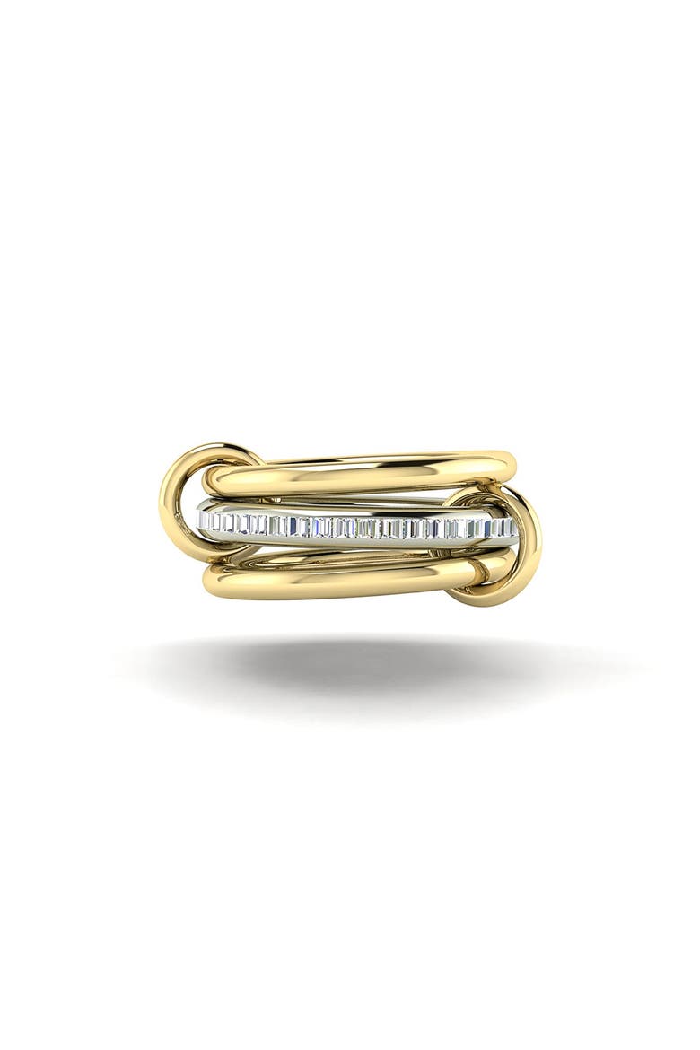 Linked Diamond Rings, Main, color, YELLOW GOLD/ WHITE GOLD