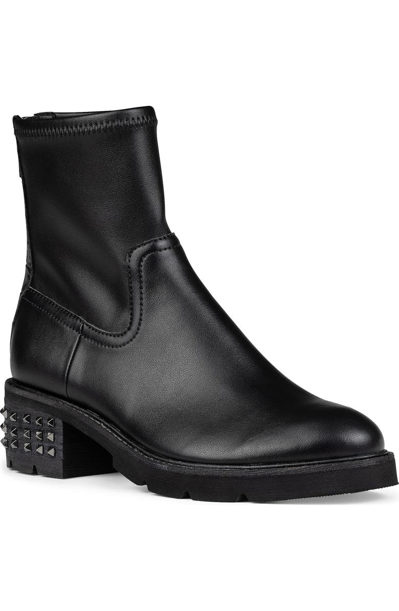 Donald Pliner Stud Bootie, Main, color, Black