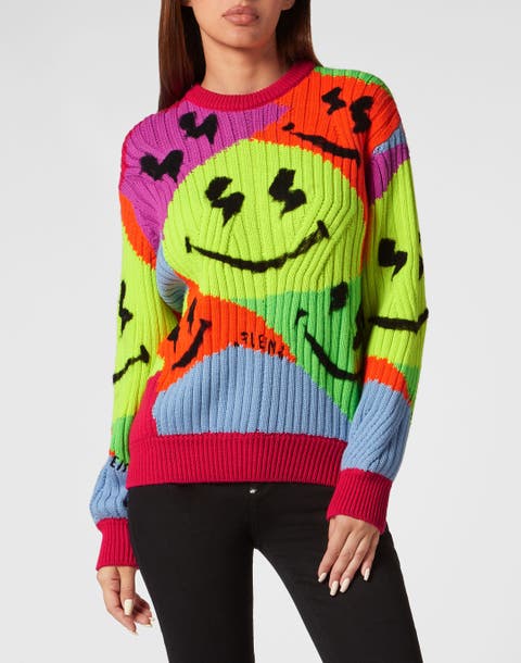 Cotton Blend Roundneck Smile Women