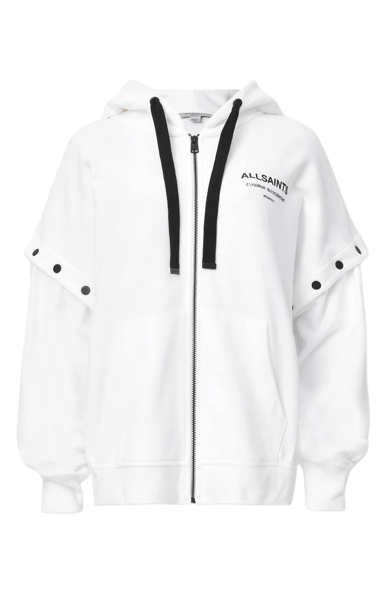 AllSaints Omnium Amphia Hoodie, Alternate, color, Optic White