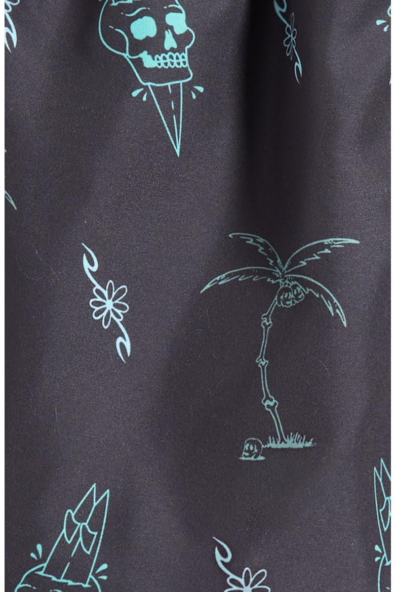 Kids' Eternal Sherd Volley Swim Trunks, Alternate, color, WASHED BLACK