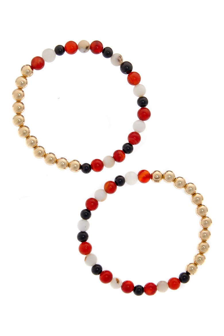 N4 Body Healing Set of 2 Healer's Bracelets, Main, color, YELLOW GOLD