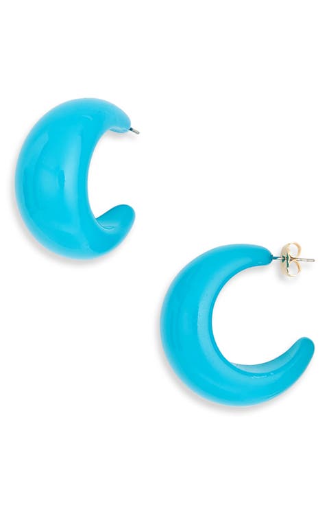 Puffy Resin Hoop Earrings