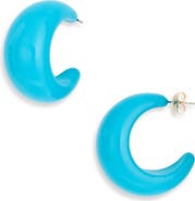 Leith Puffy Resin Hoop Earrings