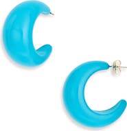 Leith Puffy Resin Hoop Earrings