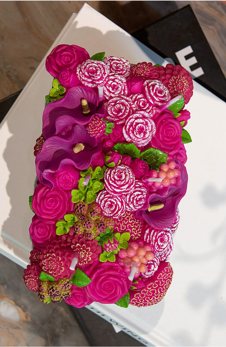 Southlake gifts Floral Fusion Arrangement Candle, Alternate, color, Pink Floral