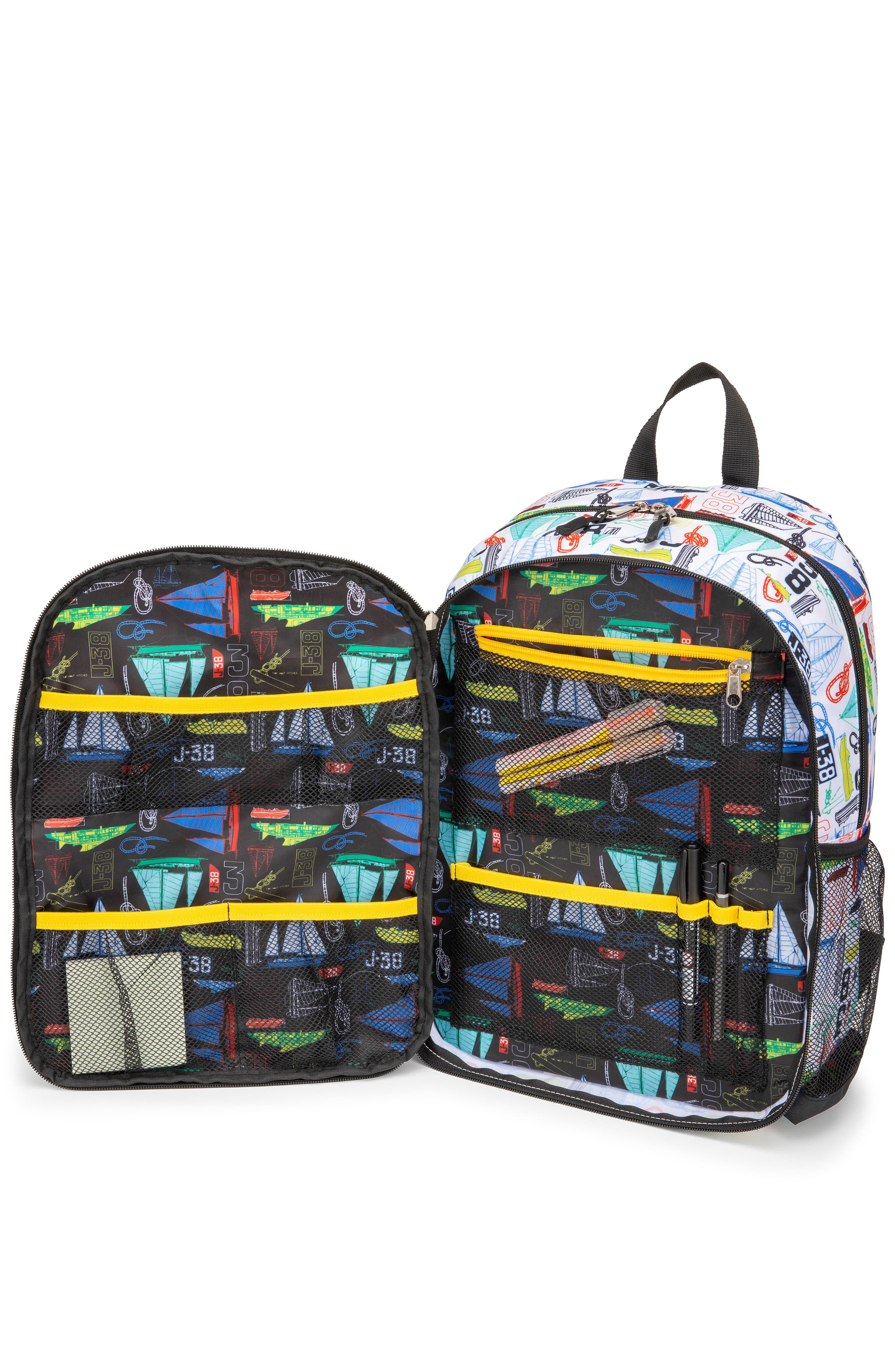 Nautica Sailboats 16 Inch Backpack for Kids and Teens, Alternate, color, Sailboats