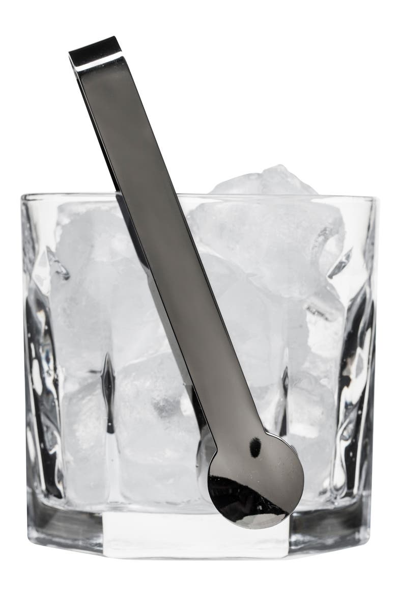 Ice Bucket & Tong Set, Main, color, CLEAR