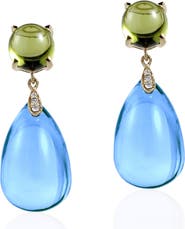 GOSHWARA Naughty Cabochon Drop Earrings