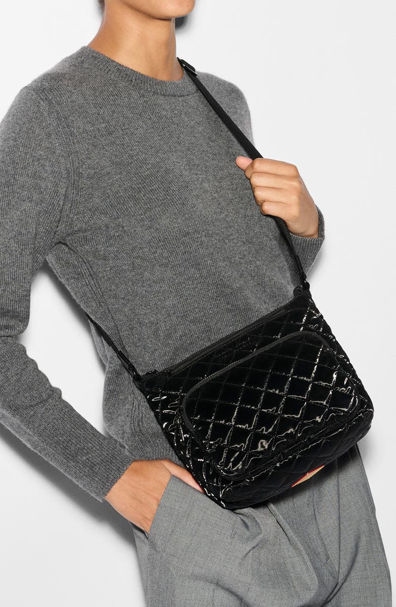 MZ Wallace Metro Scout Deluxe Quilted Nylon Crossbody Bag, Alternate, color,