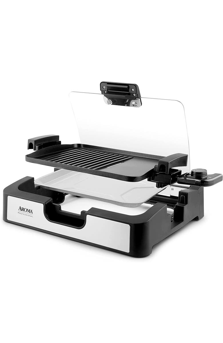 AROMA Housewares AHG-2620 Smokeless Indoor, Alternate, color, Black