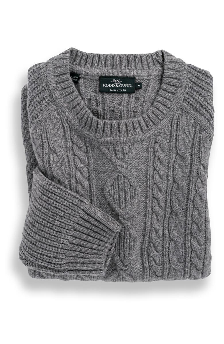 Rodd & Gunn Mount Tasman Mix Stitch Wool Blend Crewneck Sweater, Alternate, color,