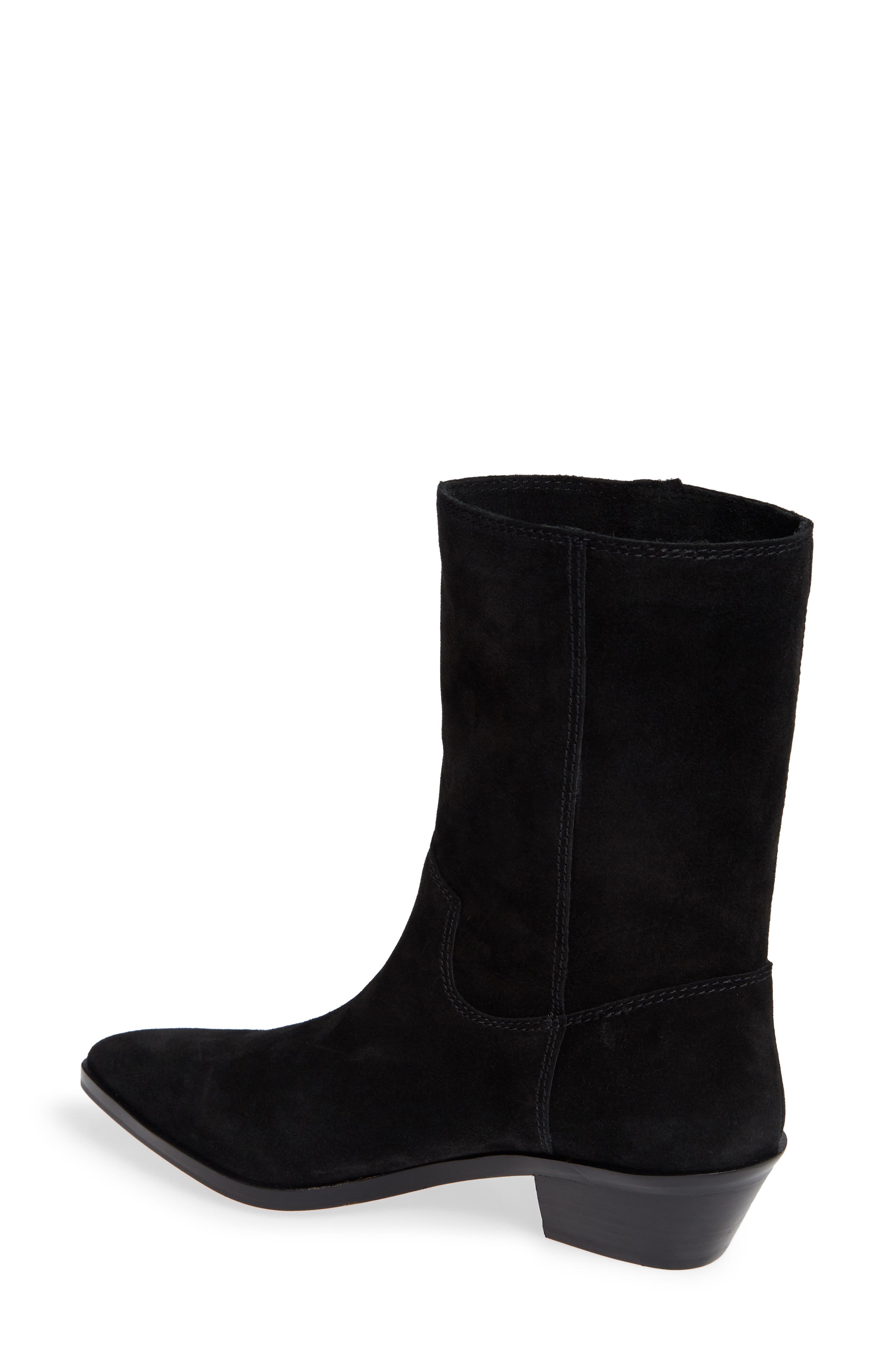 Krissa Fringed Bootie, Alternate, color, BLACK SUEDE