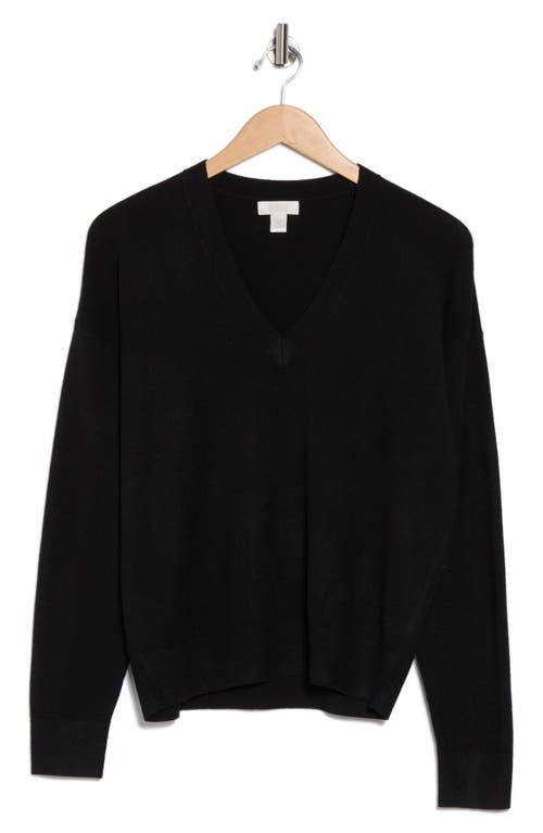 Nordstrom Rack V-neck Pullover Sweater In Black