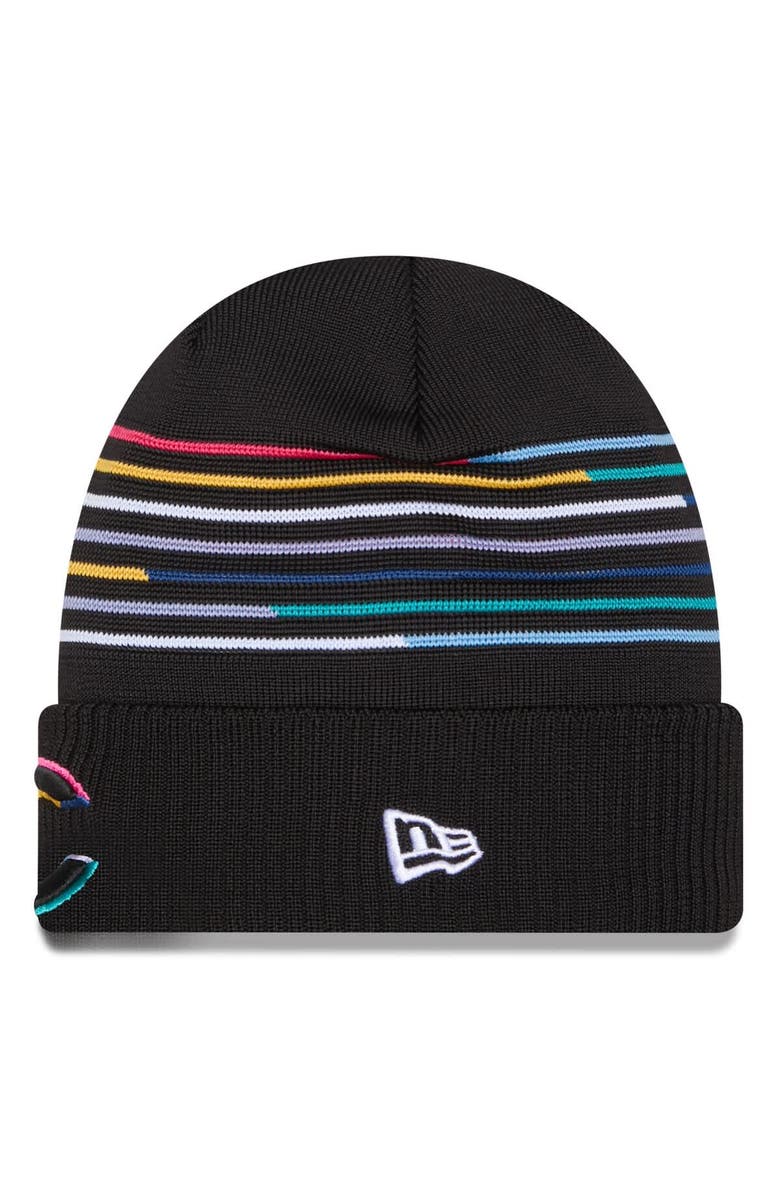 New Era Men's New Era Black Chicago Bears 2025 NFL Crucial Catch Cuffed Knit Hat, Alternate, color, 