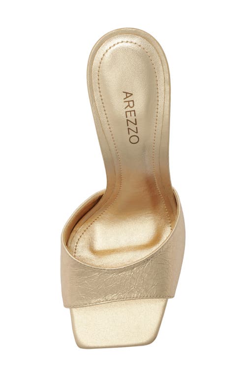 Arezzo Bree Stiletto Sandal In Gold