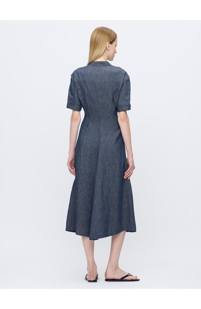 Callas Milano Noor A-Line Shirtdress, Alternate, color, Indigo Blue