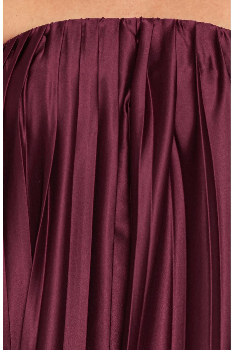 Nalania Strapless Maxi Dress, Alternate, color, SANGRIA RED