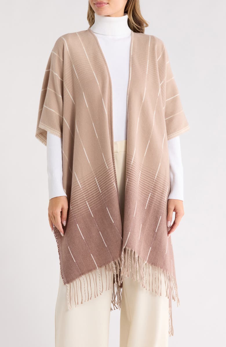 Vince Camuto Feathersoft Ombré Stripe Topper, Main, color, Neutral