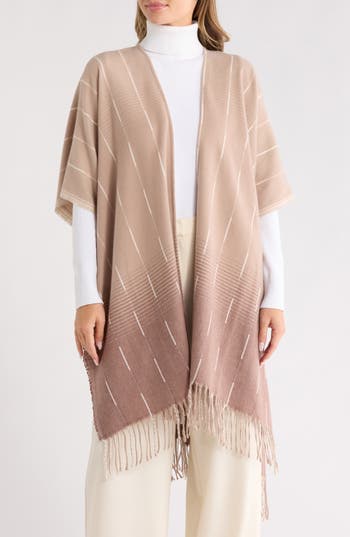 Vince Camuto Feathersoft Ombré Stripe Topper In Brown