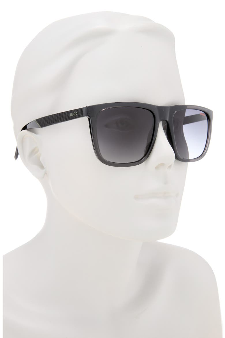 55mm Square Sunglasses, Alternate, color, GREY