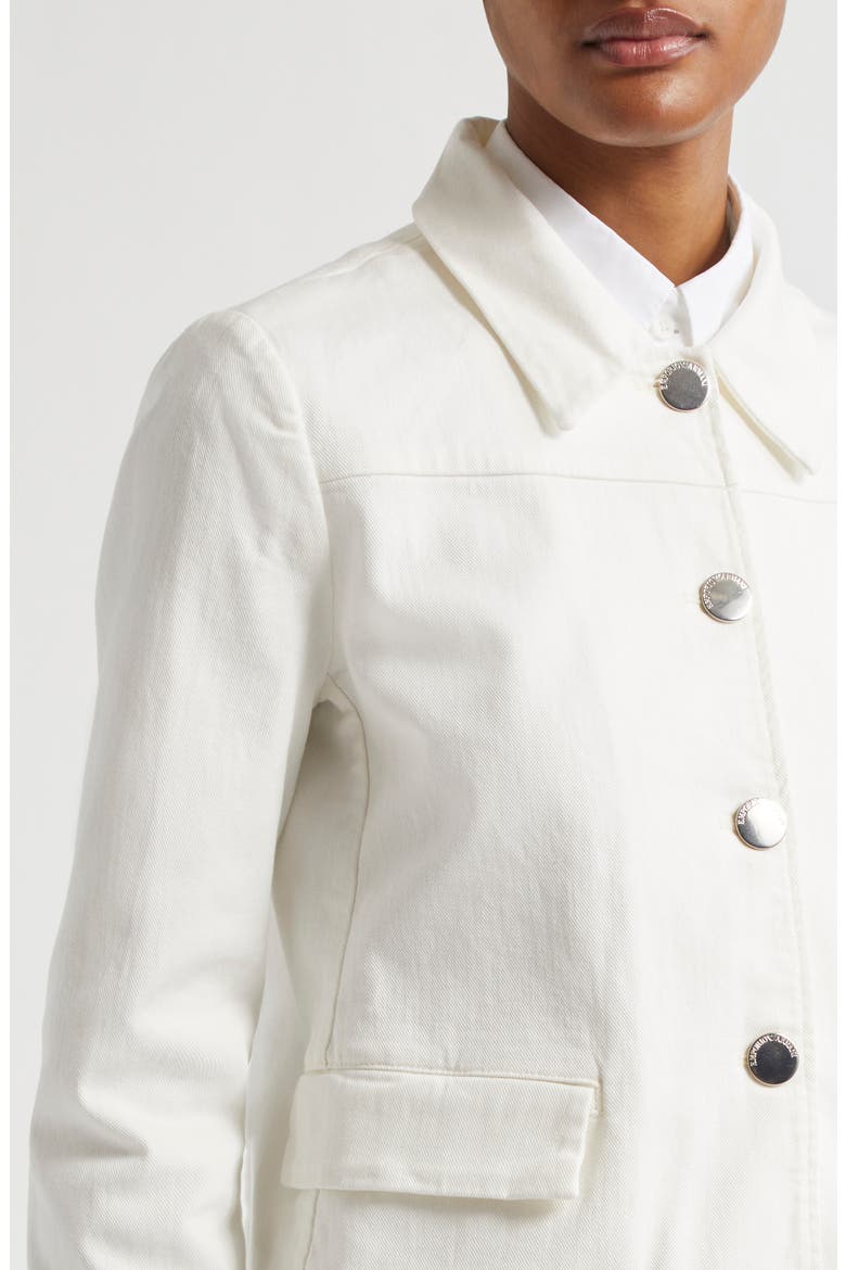 Stretch Cotton Twill Jacket, Alternate, color, OFF WHITE