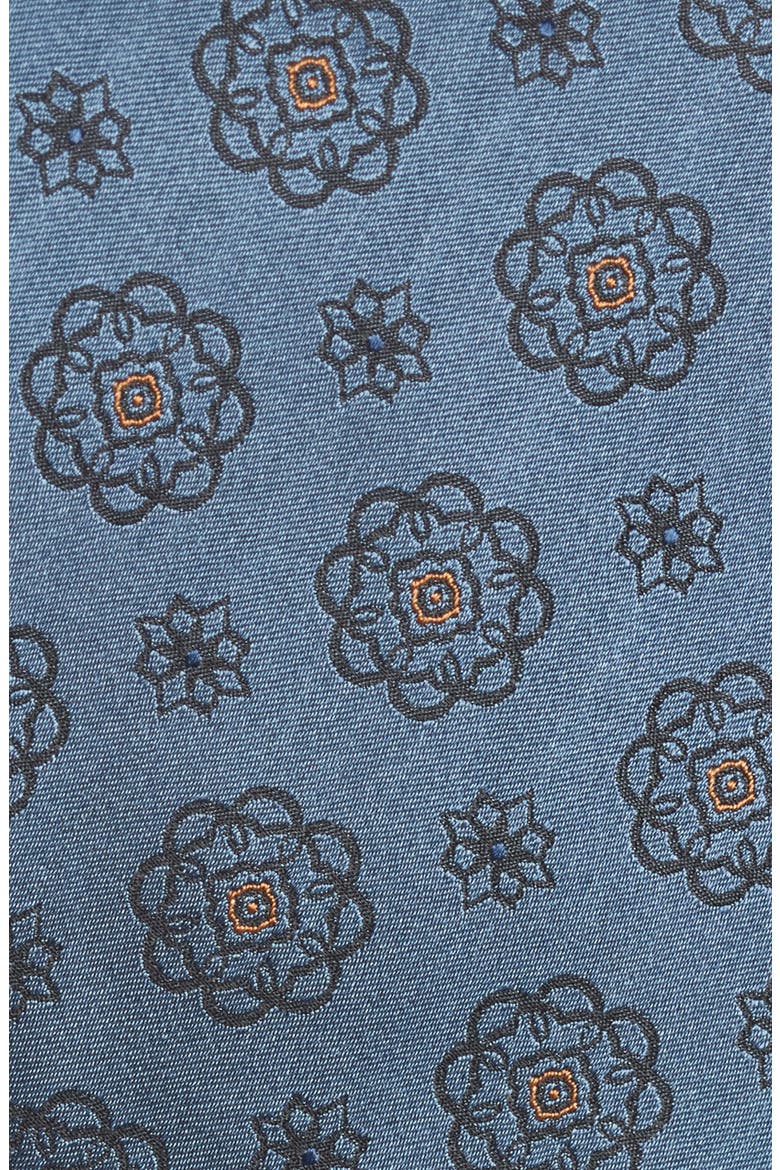 Ermenegildo Zegna Floral Medallion Silk Tie, Alternate, color, GREY