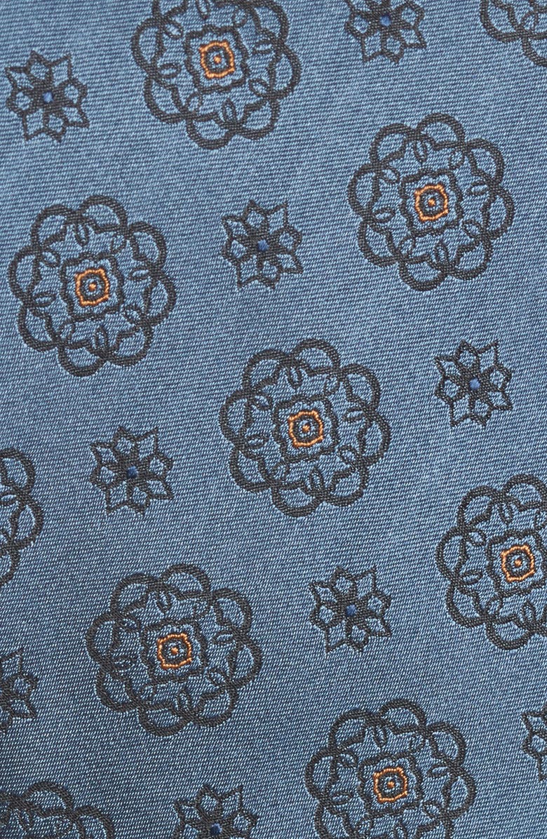 ZEGNA Ermenegildo Zegna Floral Medallion Silk Tie, Alternate, color, 