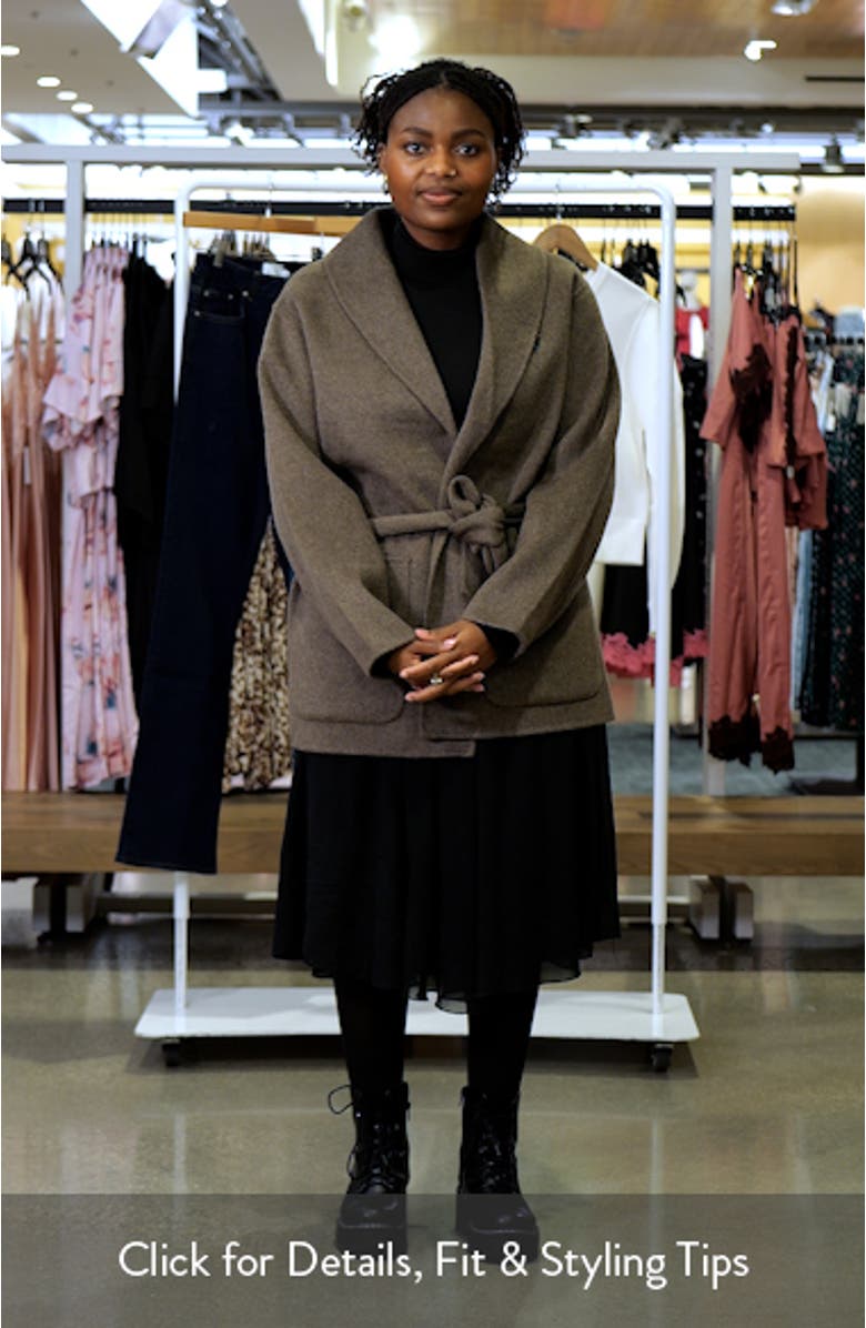 Colette Belted Wool Blend Jacket, sales video thumbnail