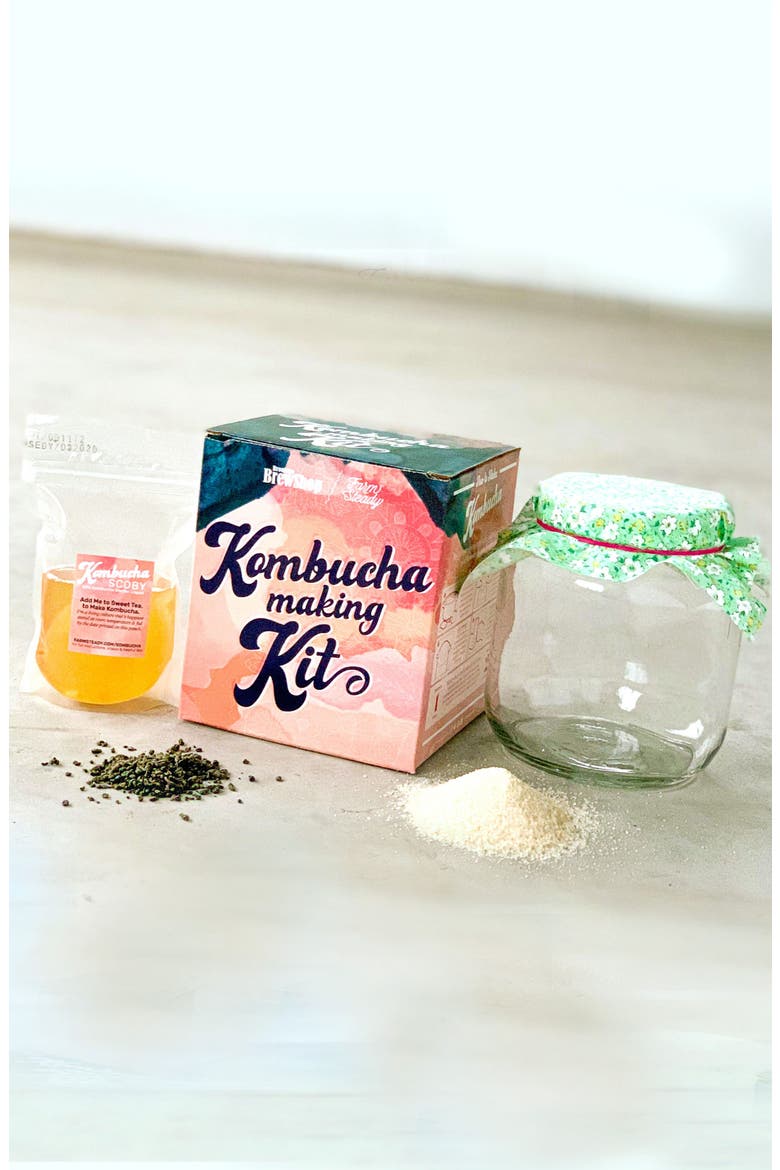 Brooklyn Brew Shop Green Tea Kombucha Making Kit, Alternate, color, PINK