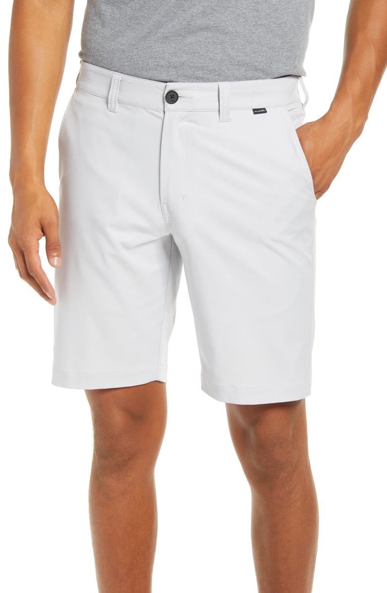 TravisMathew Starnes Stretch Performance Shorts, Main, color, Microchip