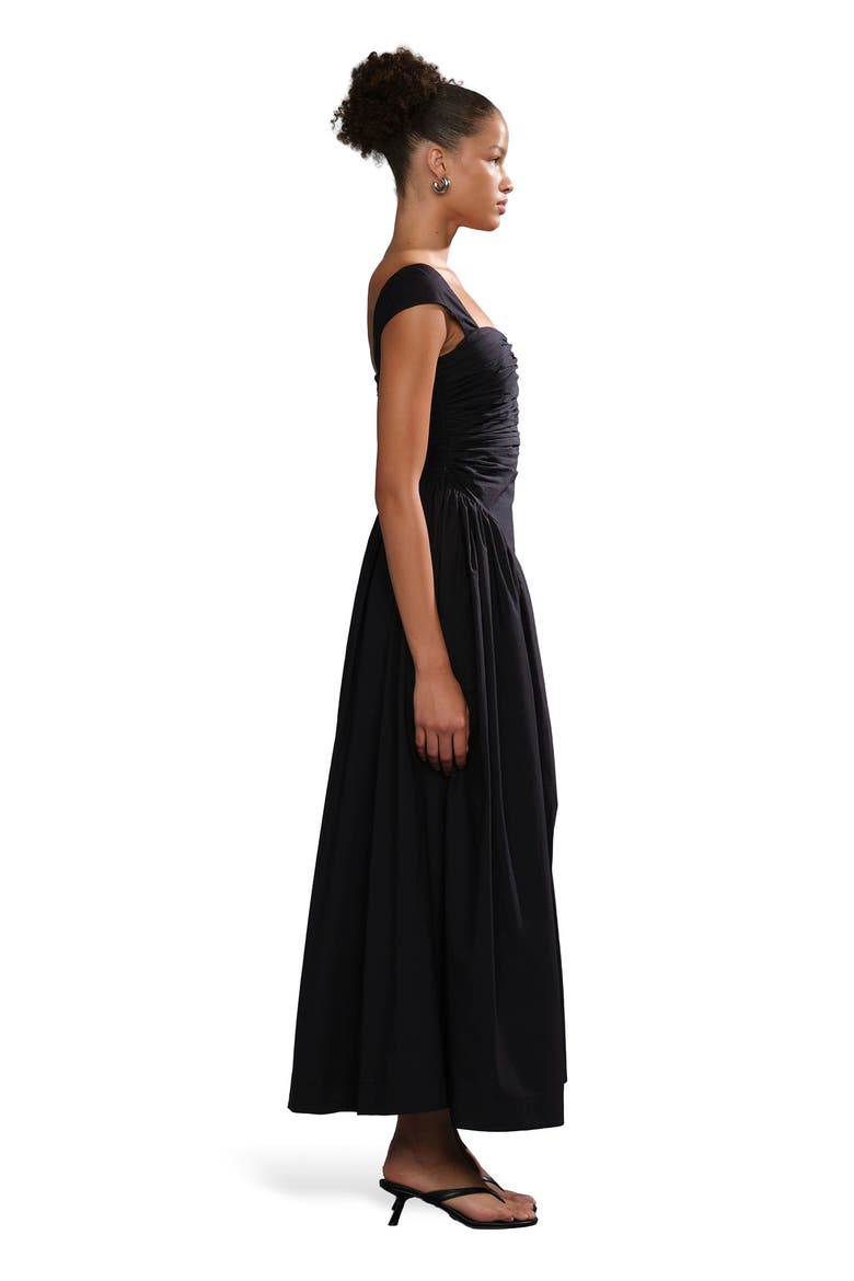 Galilea ruched dress, Alternate, color, Black