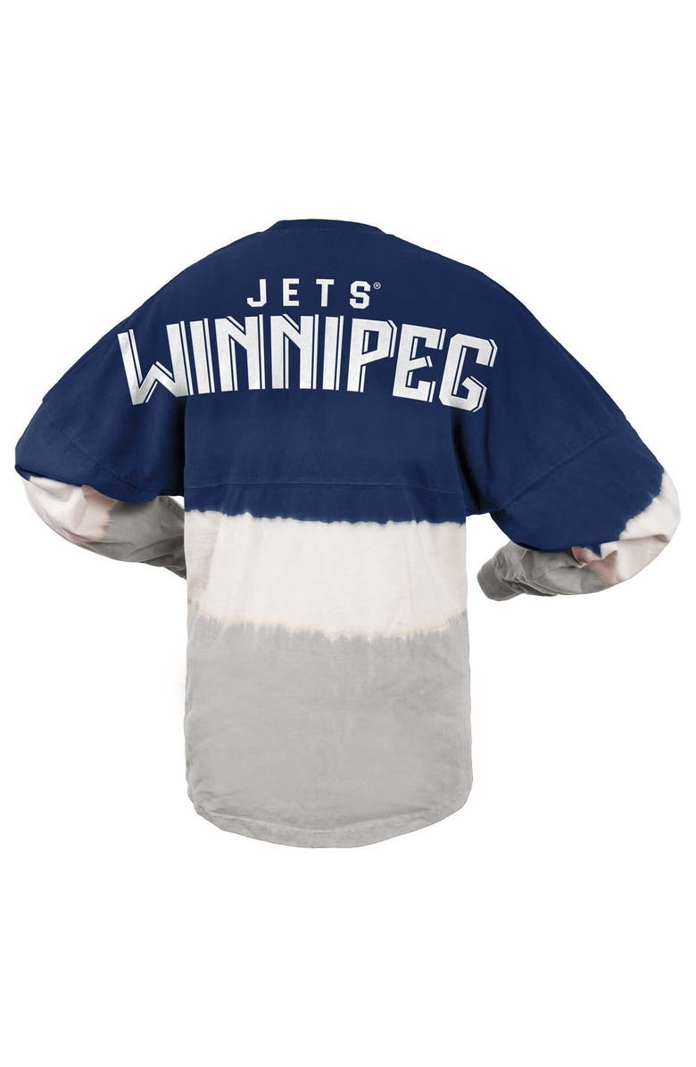 SPIRIT JERSEY Women's Fanatics Branded Blue/Gray Winnipeg Jets Ombre Long Sleeve T-Shirt, Alternate, color, Blue