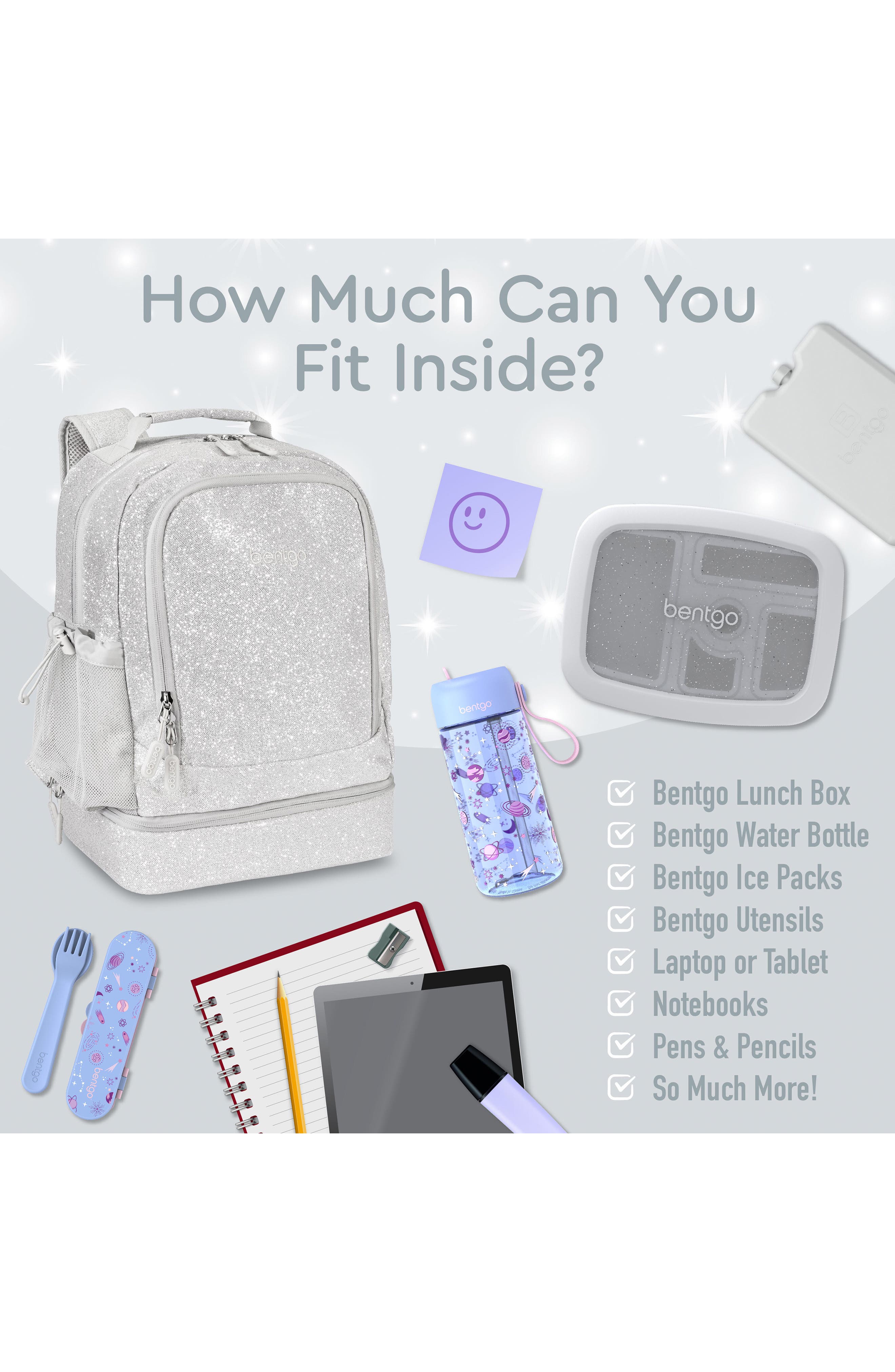 Kids' Backpack with Insulated Lunch Pocket, Alternate, color, GREY
