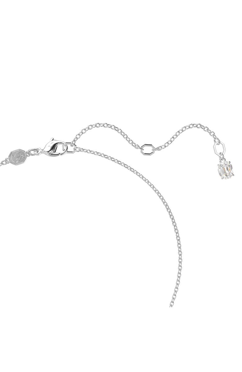 Swarovski Insigne Cross Pendant Necklace, Alternate, color, Silver