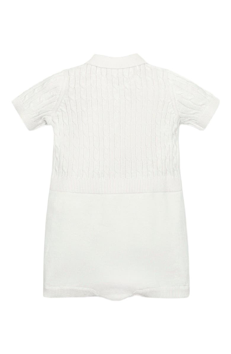 Hope & Henry Baby Organic Shortie Cable Sweater Romper, Infant, Alternate, color, 