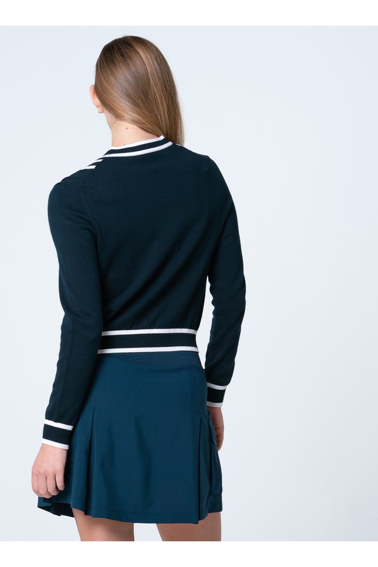 Victory V-Neck Sweater, Alternate, color, Navy