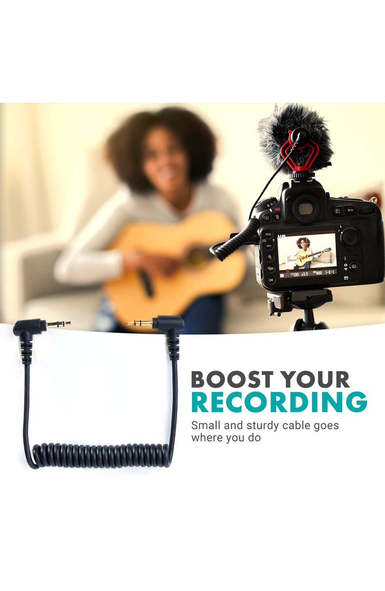 MOVO MC1 3.5mm Audio Cable - Dual Male TRS Connectors, Alternate, color, Black