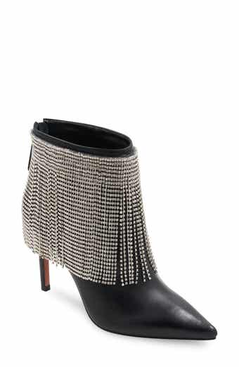 BCBGMAXAZRIA Tandi Fringe Pointed Toe Bootie
