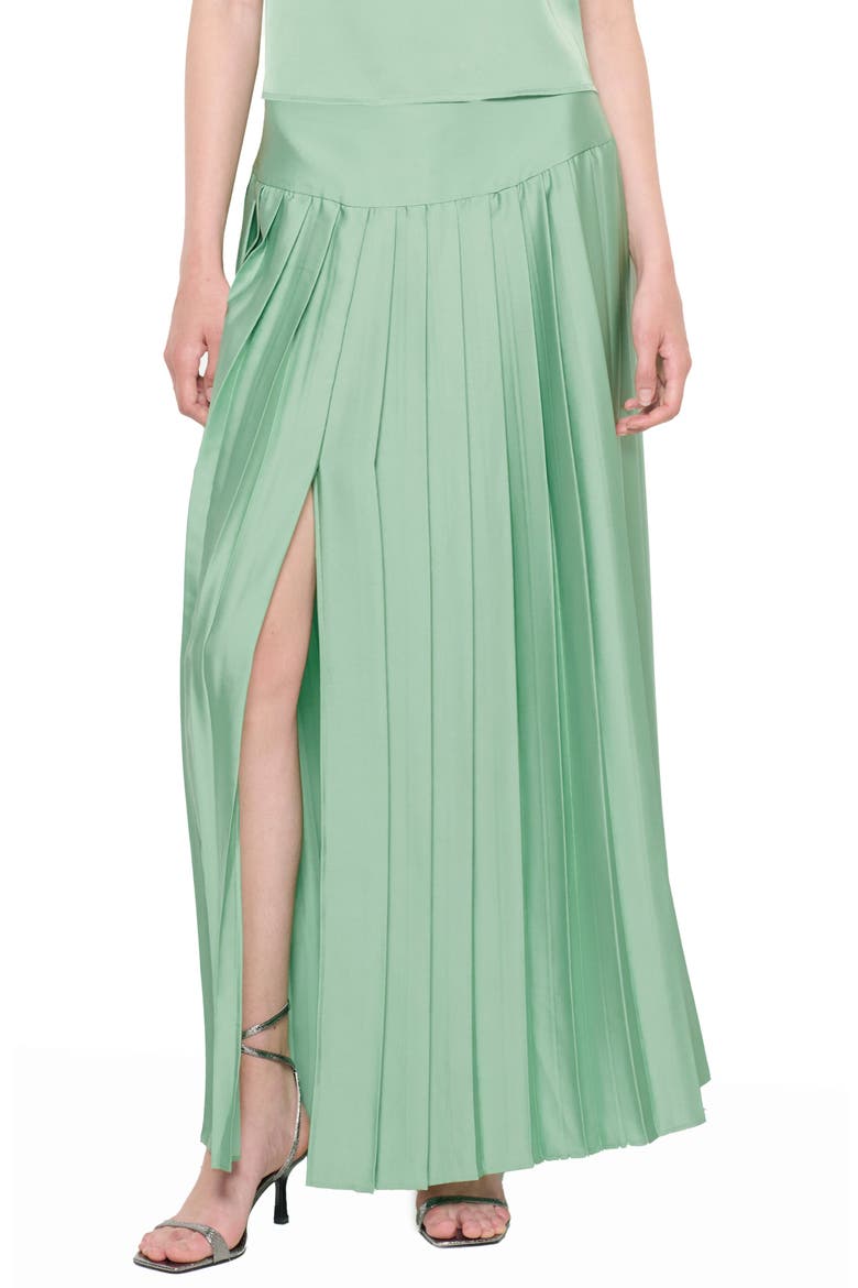 Matcha Pleated Skirt, Main, color, Matcha