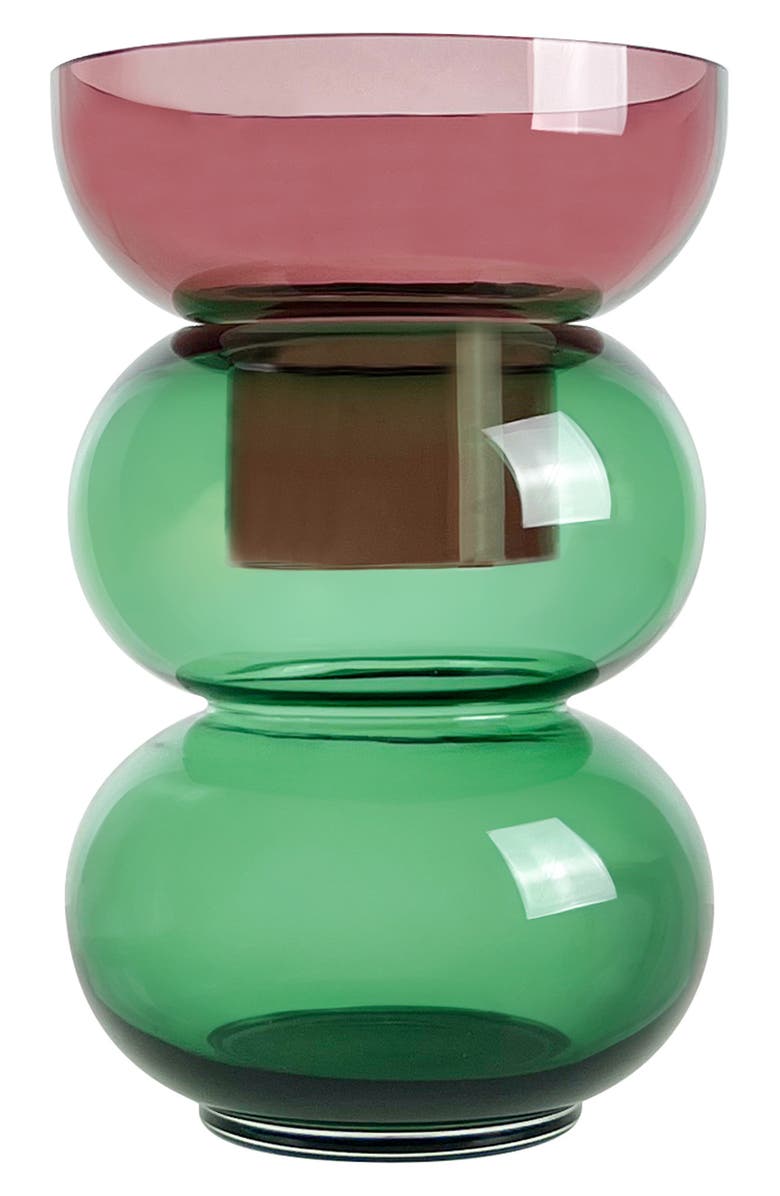 CLOUDNOLA Bubble Reversible Vase, Alternate, color, Green/ Pink