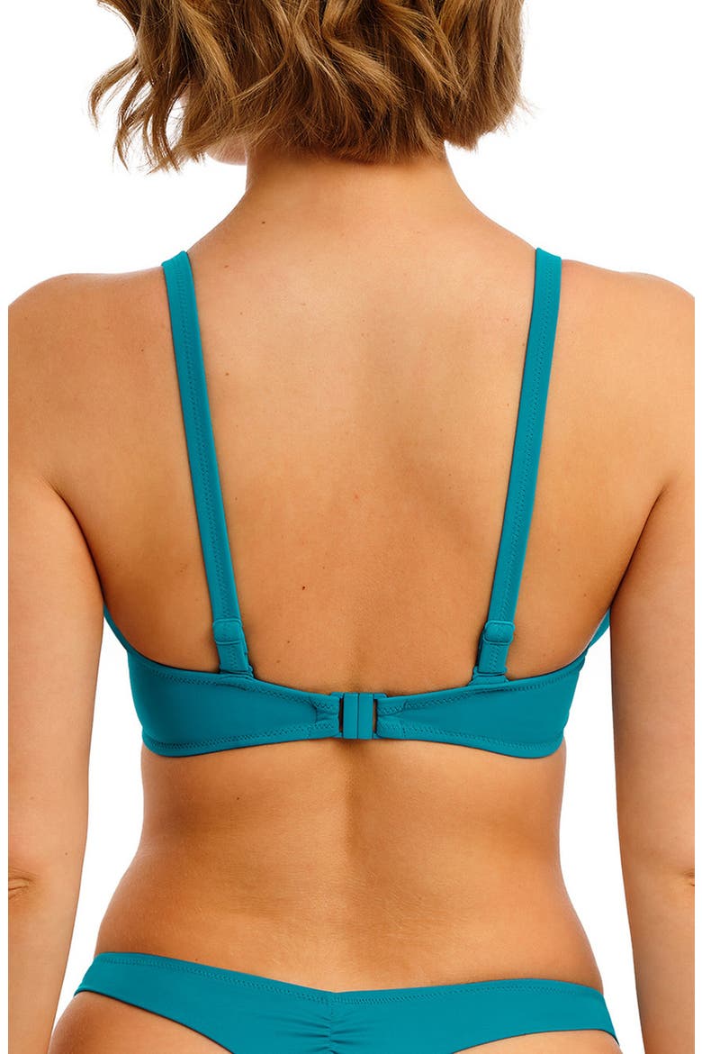 Jewel Cove Underwire Plunge Bikini Top, Alternate, color, PLAIN MOONSTONE