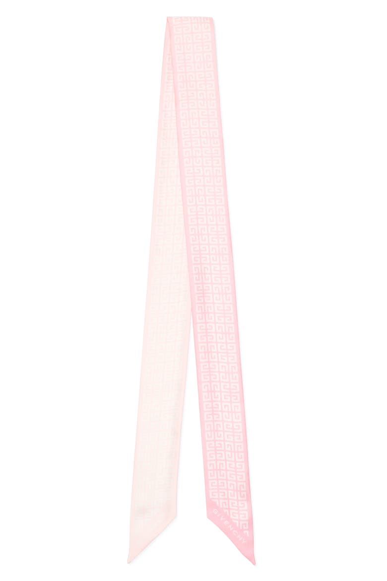 4G Gradient Silk Scarf, Alternate, color, GRADIENT CANDY PINK