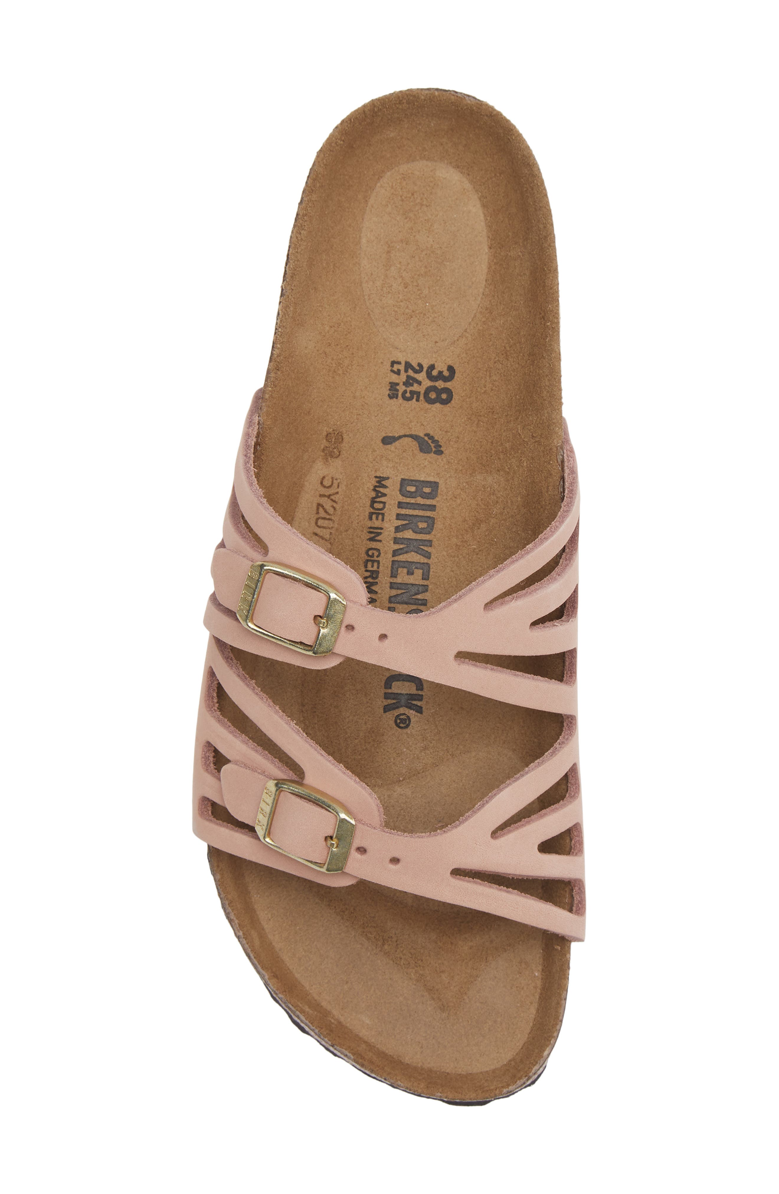 Granada Sandal, Alternate, color, SOFT PINK NUBUCK