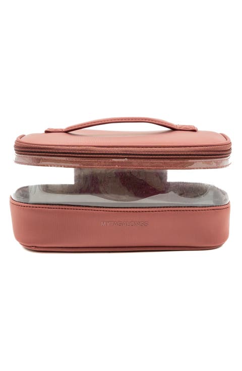 Medium Clear Train Zip Case