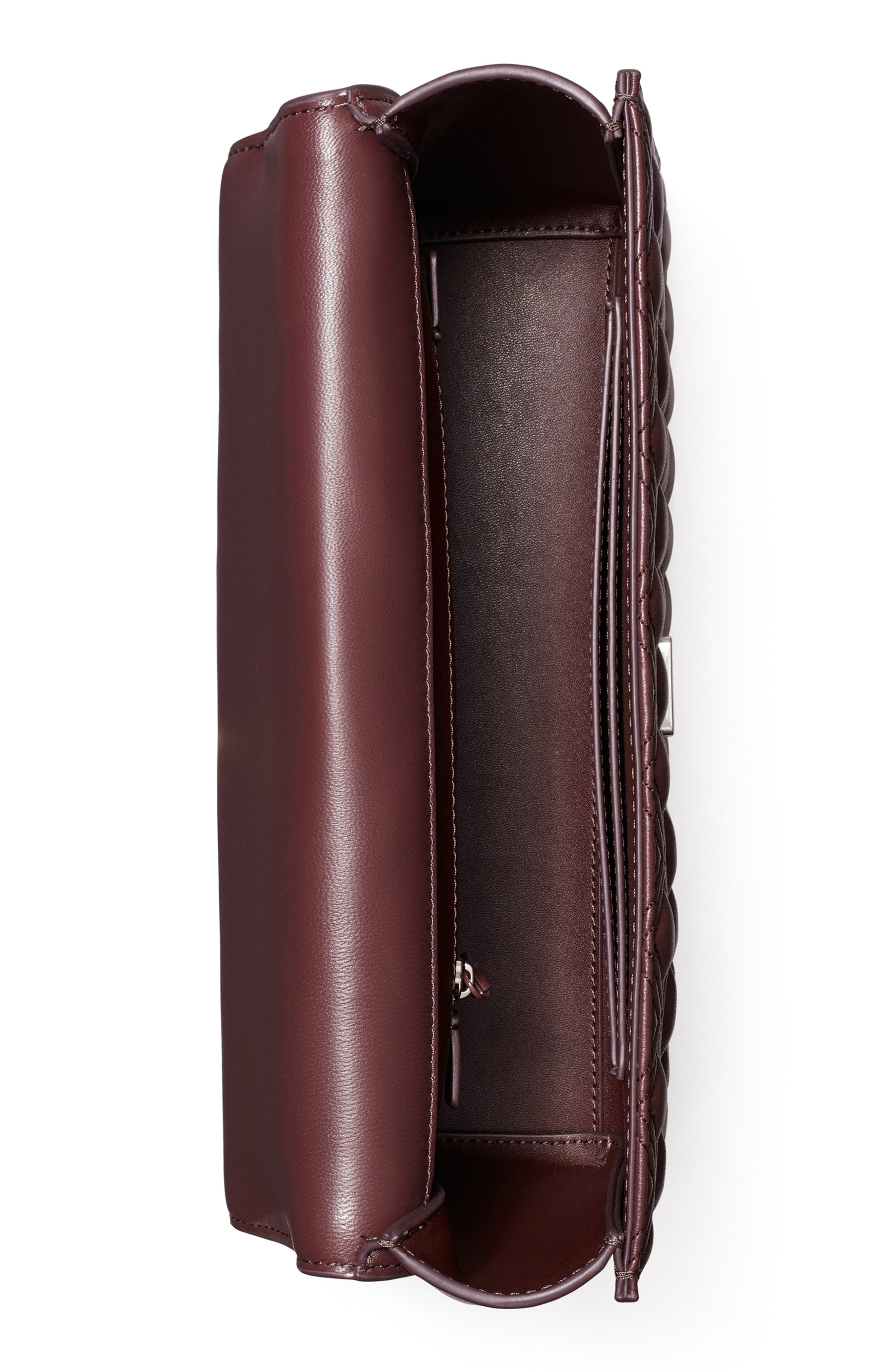 Fleming Convertible Leather Shoulder Bag, Alternate, color, WINE