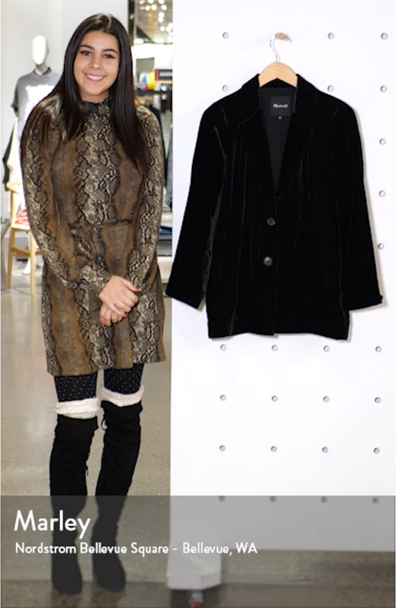 Dorset Velvet Blazer, sales video thumbnail